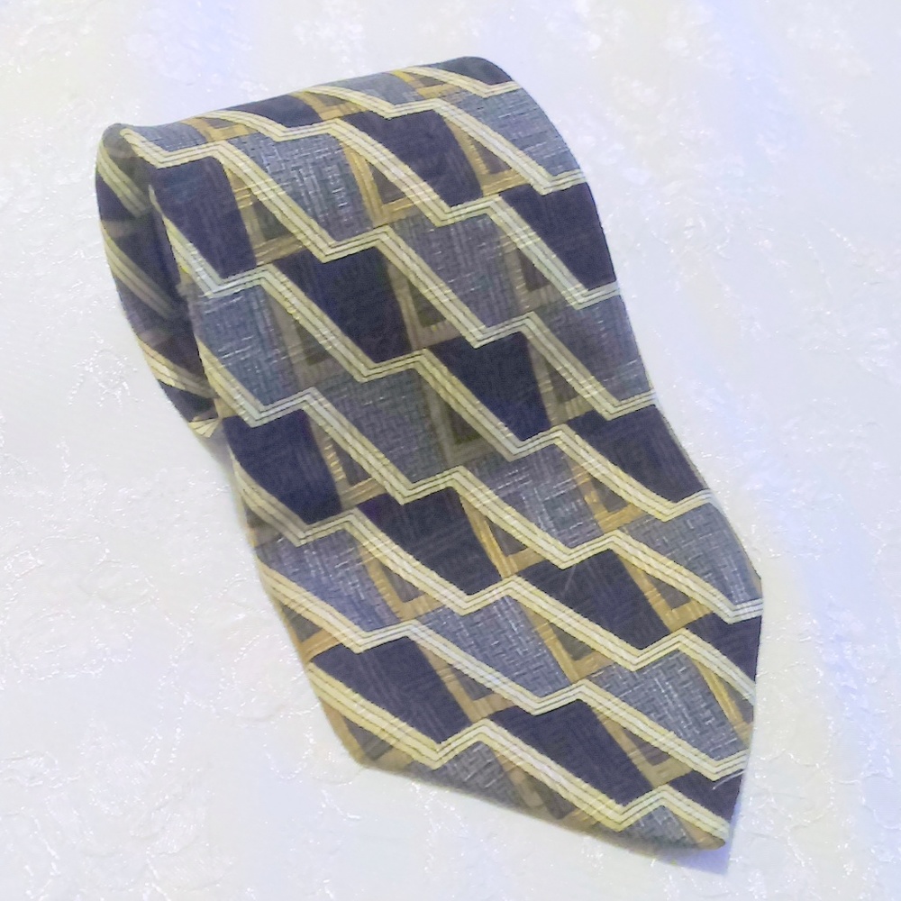 Louis Roth 100 % Silk Geometric Print Tie